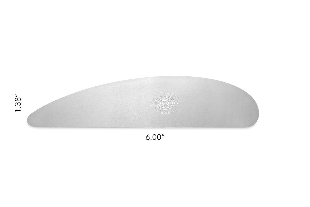 Long Scraper (Smooth Edge) - Stainless Rib - Mudtools – Ceramix Australia