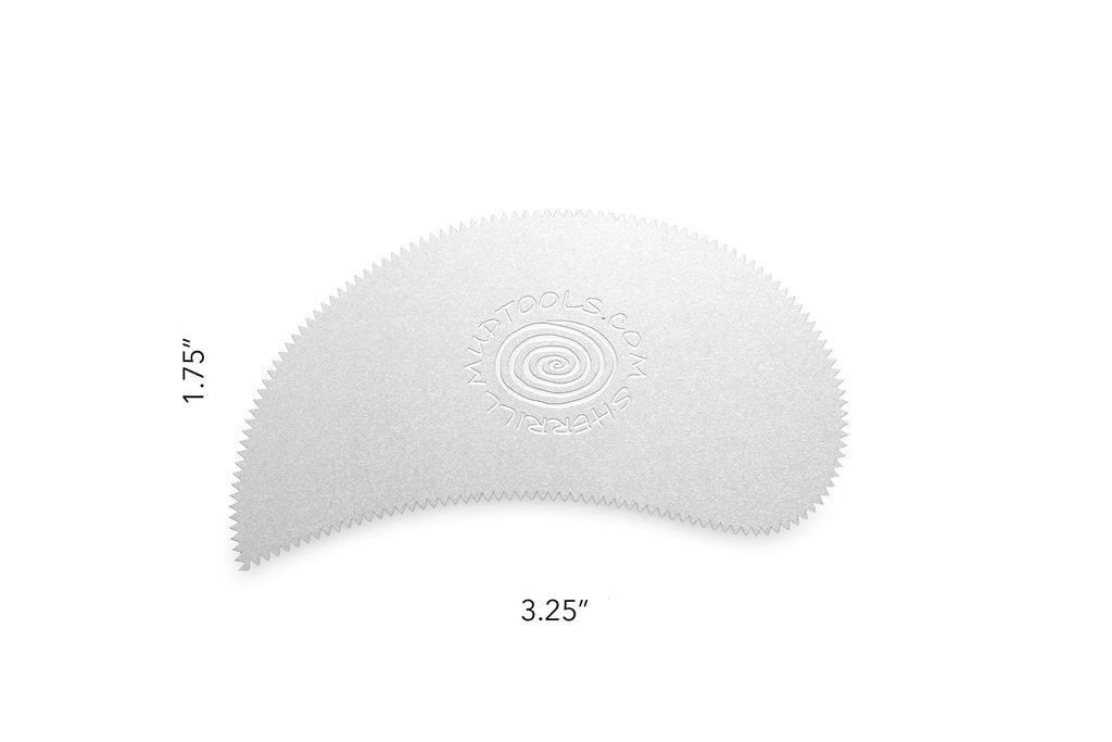 Paisley Scraper (Fine Edge 18) Stainless Rib - Mudtools – Ceramix Australia